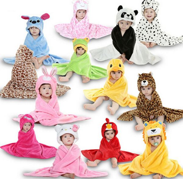 

hooded animal modeling cloak baby bathrobe/cartoon baby towel/character kids bath robe/infant bath towels