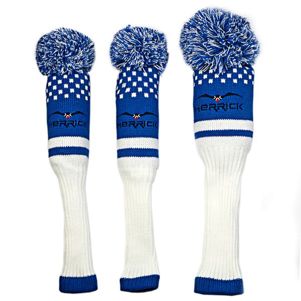 

3pcs/set wool knit golf clubs fairway headcovers golf protection covers 3 colors for you to choose ing