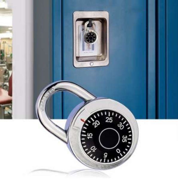 Rotary Padlock Digit Commucity Code Lock Безопасный круглый циферблат номер багаж чемодан