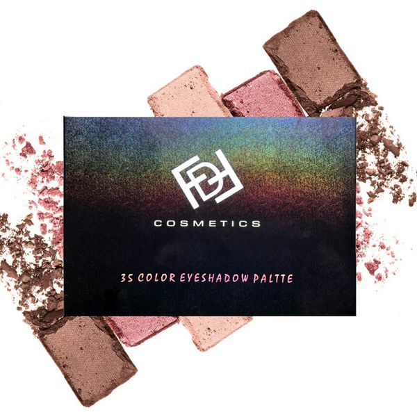 

35 color eyeshadow palette silky powder professional make up pallete product cosmetics smoky/warm makeup eye shadow