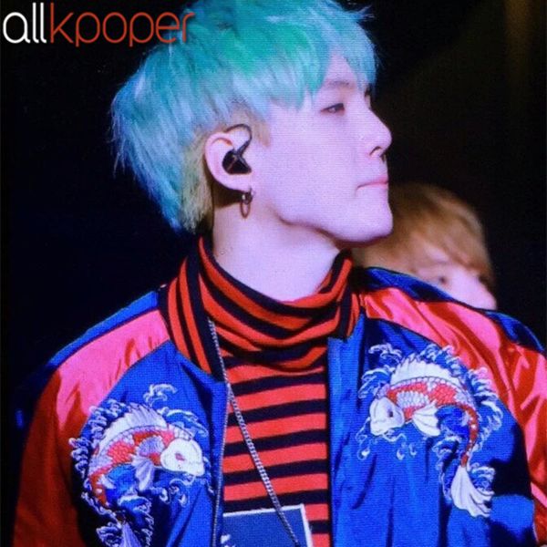 

Allkpoper Kpop Bts Suga Full Sweatershirt Bigbang Gd G -Dragon Sweatershirts Pullover Striped Hoodie Jumper New Hot Fashion Standard