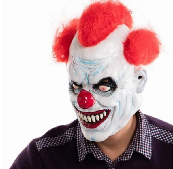 

new funny joker clown costume mask creepy evil scary halloween clown mask ghost festive party mask supplies decoration