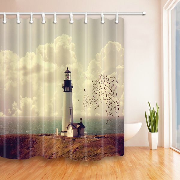 2019 Lighthouse Landscape Seaside Shower Curtains 69 X 70 Inch