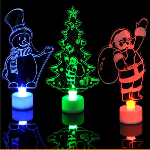 

xmas led night light 3d flashing colorful table lamp christmas tree snowman santa claus for party christmas decoration