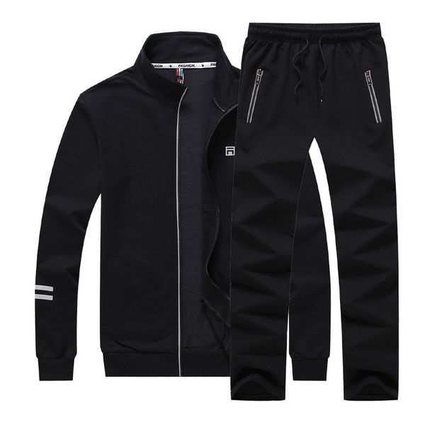 

plus size 3xl 4xl men outdoor running set 98, Black;blue