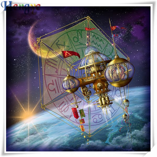 

5d алмаз вивка пейзаж звезда лодка diy алмаз живопи вивки кѬеом комплек м