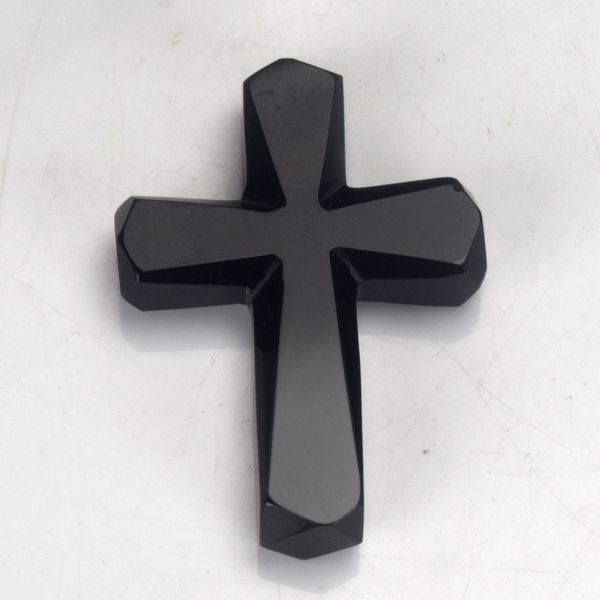 

30 * 20 мм 100% Натуральный Камень черный Обсидиан Подвеска религиозная Христианская