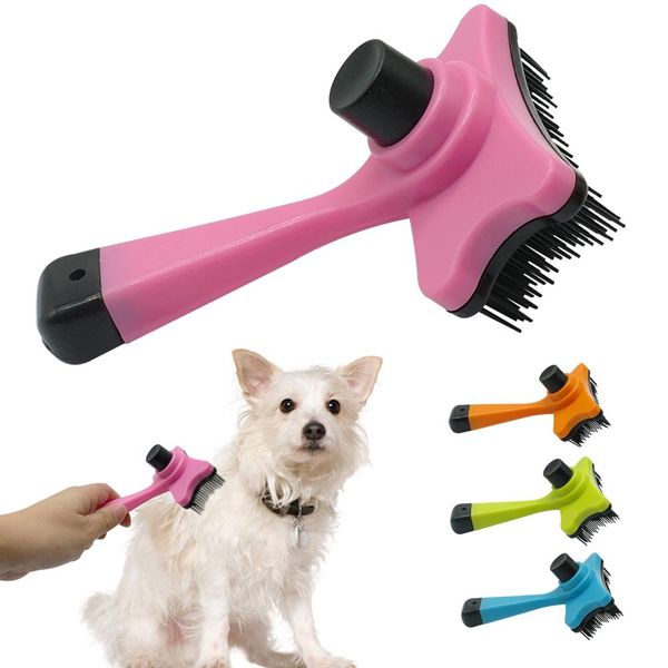 2019 Self Clean Dog Brush Puppy Hair Fur Grooming Shedding