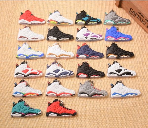 

22 styles basketball shoes key chain rings charm sneakers keyrings keychains hanging accessories novelty sneakers ing, Silver
