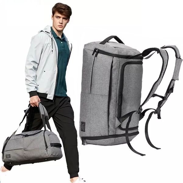 

men multifunction travel bag anti theft travel duffle backpack large capacity luggage weekend bag male business trip duffel
