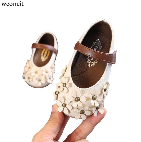 

weoneit princess baby kids girls leather shoes toddler soft sole shoes spring autumn infant cute for party and wedding, Black;grey