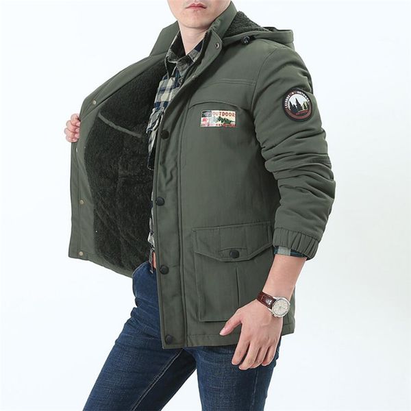 

winter 2018 mans waterproof coat,straight deportes safari thickness jacket,cashmere liner parka male,out working keep warm coat, Black