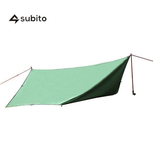 

subito 3m*3m super light sil tarp multi-function outdoor camping nylon sun shelter waterproof sunscreen camping tent