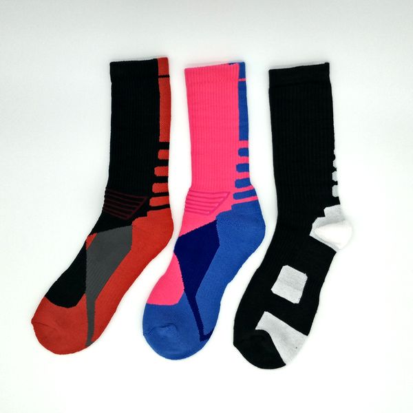 

6pieces men women casual basketball sports climbing running socks size for eu37-45/us6-10,item:bs03-bs04-bs05, Black