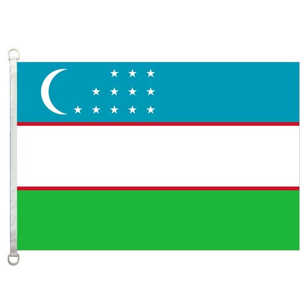 

uzbekistan flag,90*150cm ,100% polyester, banner,digital printing