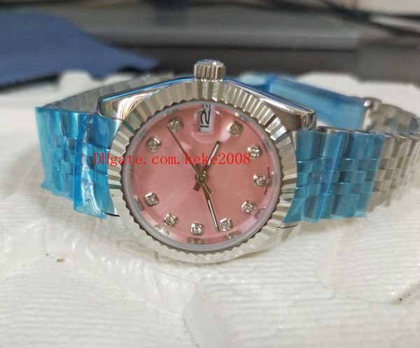 

роскошные высокое качество наручные часы datejust 178271 36 мм 31 мм алмазный циферблат из нержавеющей стали азии 2813 механические автомати, Slivery;brown