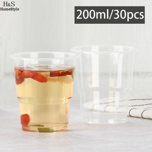 

200ml cup mouth party plastic cup occasions drinking thickening pack water cups all 75mm of disposable supplies