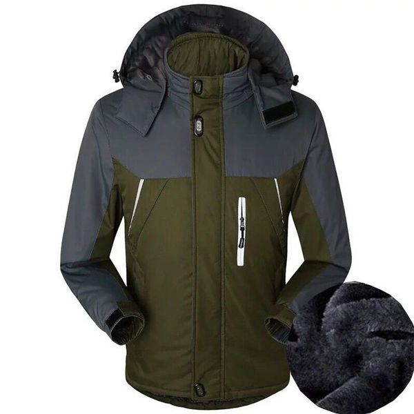 

street plus size m-5xl 4xl new 2018 warm outwears patchwork casual winter coat panelled thicken jacket with hooded parkas men, Black