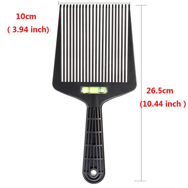 Acheter Pro Salon Noir Plat Large Dent Teinture Des Cheveux Homme Peigne Coiffeur Coloriage Teintant Brosse Outil De Coiffure Avec Niveau Instrument