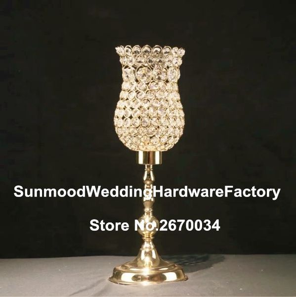 Wholesale Unique Tall Vases Flared Clear Glass Bead Hyacinth