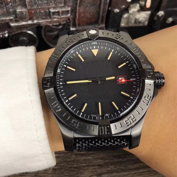 

luxury men's avenger ii black bird watch stainless steel 8213 automatic mechanical men mens watch watches, Slivery;brown