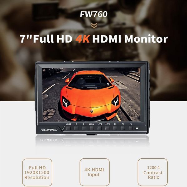 

Feelworld upport up 4k fw760 7 inch ip full hd 1920x1200 on camera field monitor peaking focu a i t hi togram zebra expo ure