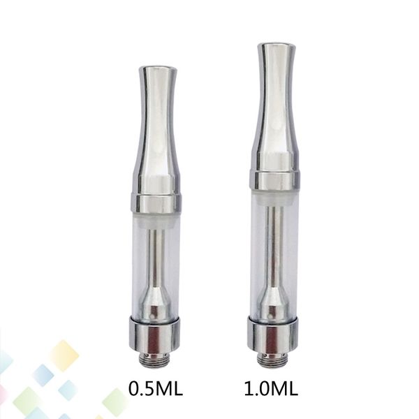 

Original A6 Cartridge Ceramic Coil 0.5ml 1.0ml Diameter 11.2mm Vape Pen For Thick Oil Silver Round Drip Tip DHL Free