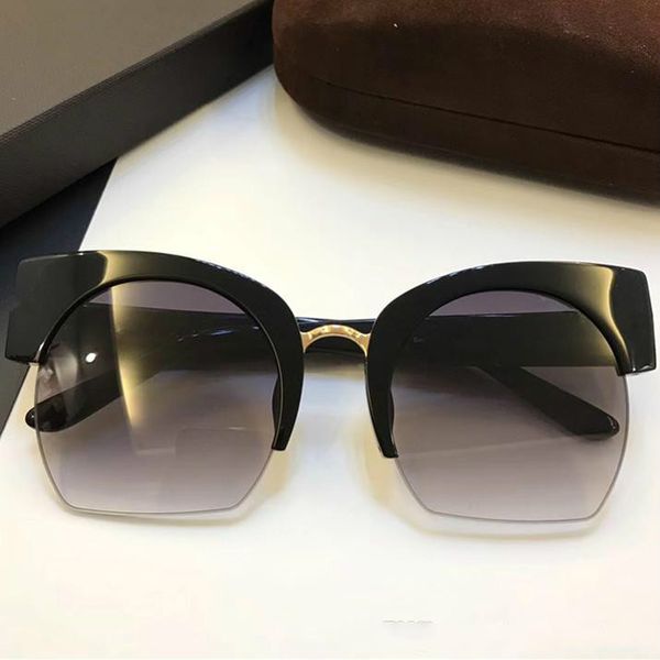 

552 sunglasses luxury fashion women brand designer popular retro style uv protection lens cat eye frame come with case, White;black