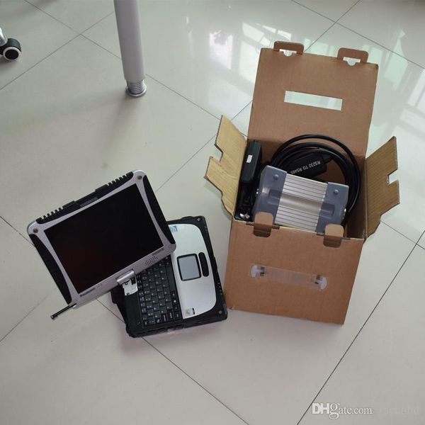 MB Star Diagnosetool, Scanner Super C3, SSD 120 GB, Xentry mit Laptop, CF19, Touchscreen-Computer, betriebsbereit, 12 V, 24 V, für Pkw und Lkw