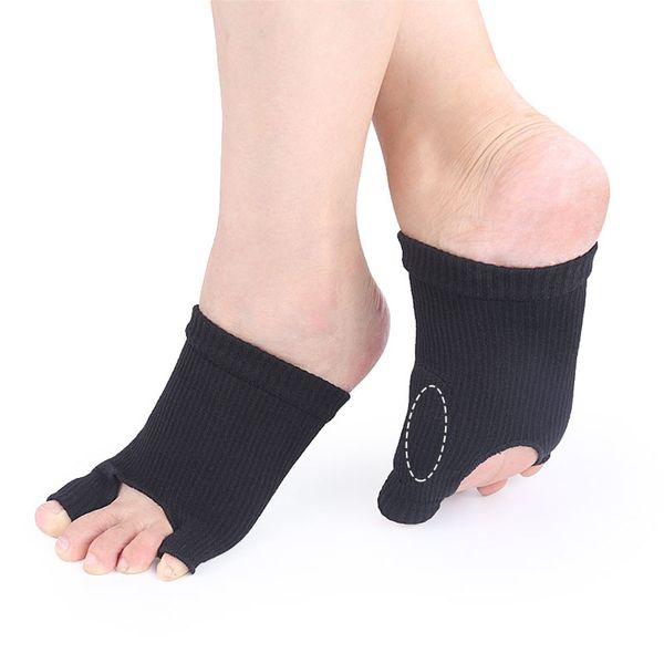 

2018 women men outdoor sports ankle compression socks for foot and heel pain relief better than insoles socks d40, Black