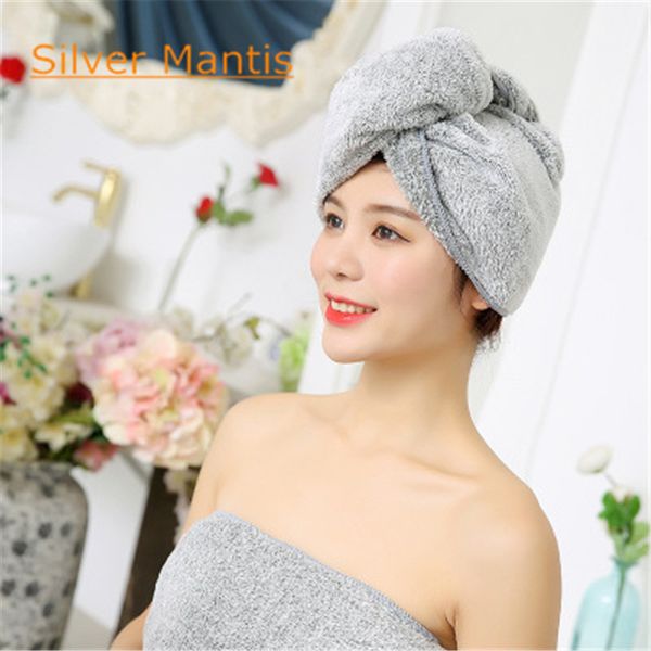 

sale 1 piece new pattern women absorbent microfiber towel turban hair-drying shower caps bathrobe hat ab0561s