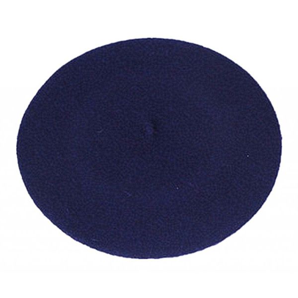 

classic black wool beret cap navy, Blue;gray