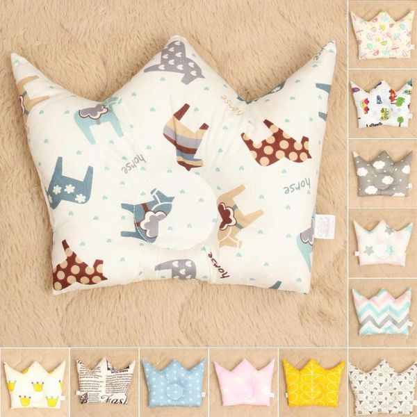 

baby pillow to prevent flat head crown shape infant newborn headrest sleep positioner baby anti roll cushion bedding decor r4