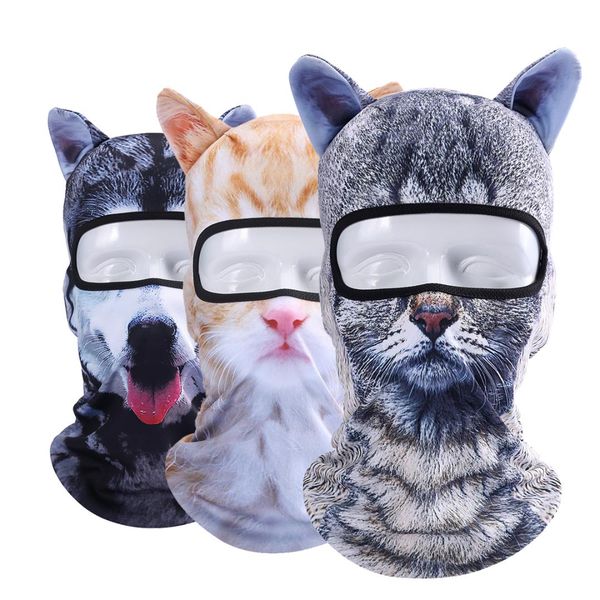 

new 3d animal ears full face mask hats snowboard halloween party winter neck warmer breathable windproof balaclava for men women