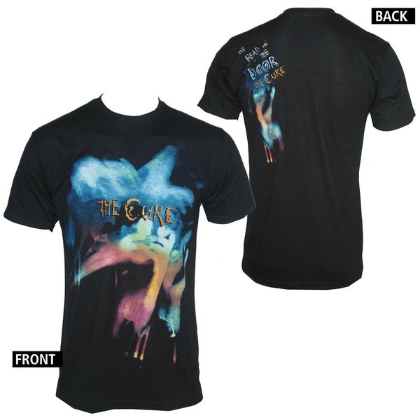 Authentic The Cure Head On The Door Logo Black Slim Fit T Shirt S