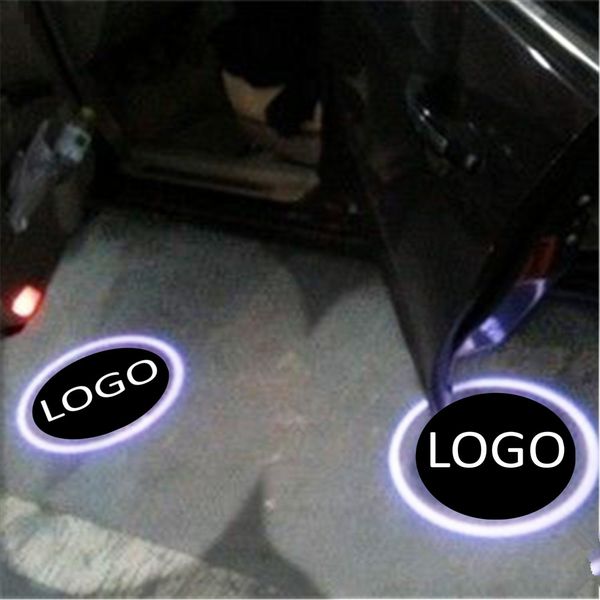 

for Alfa Romeo for Scania 2pcs/pair Wireless Car Door Welcome Light Logo Drill Type Badge Lights LED Laser Ghost Shadow Projector Lamp