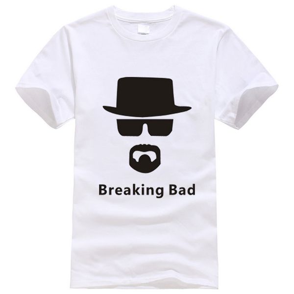 

men's fashion breaking bad shirt 2018 los pollos hermanos t shirt chicken brothers short sleeve tee hipster, White;black