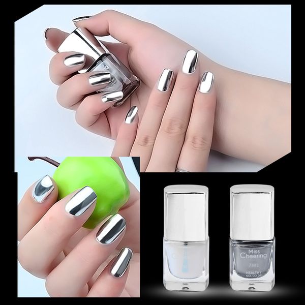 

elecool 7ml metal nail polish plating silver chrome nagellak nail art varnish metallic vernis a ongle art tools tslm1