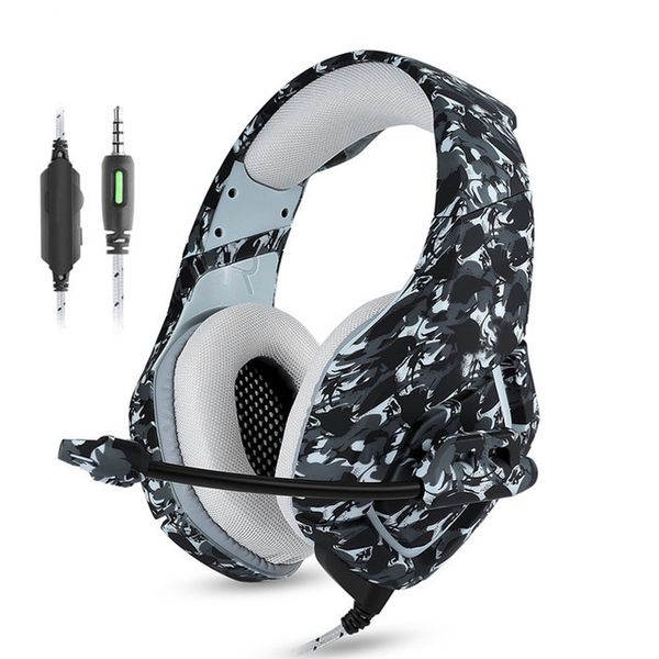 

K1 Casque Камуфляж PS4 Гарнитура с микрофоном Стерео Наушники для мобильных телефонов