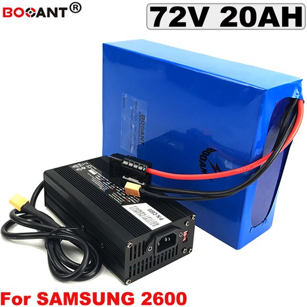 72 V 20AH E-Bike Lithium-Batterie für Samsung 18650 Cell Electric Scooter Batterie 72 V für Bafang BBSHD 1500W Motor KOSTENLOSE Versand