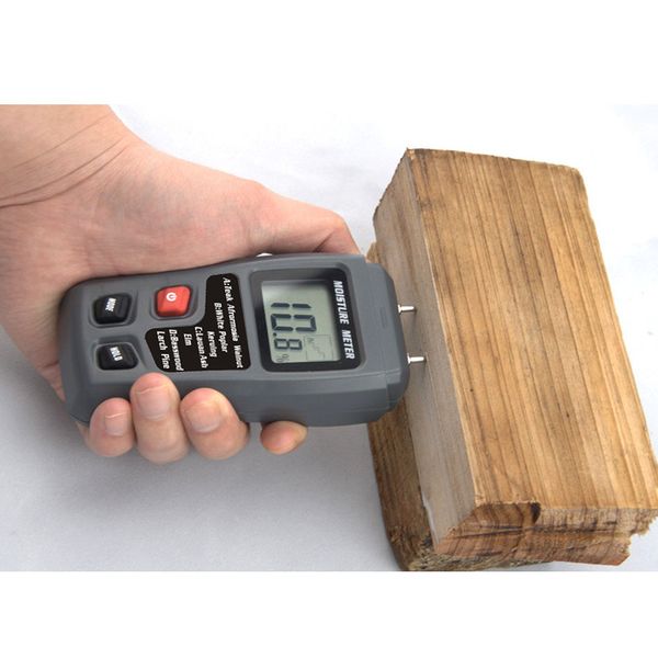 

large lcd display two pins digital wood moisture meter 0-99.9% wood humidity tester timber damp detector 20%off