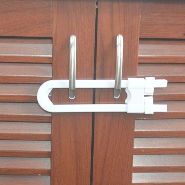 

baby safety lock kids child u shape cabinet locks children protection cupboard security door lock safe doorways gates saftey
