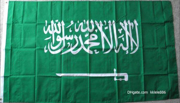 2020 Saudi Arabia Flag 90 X 150 Cm Polyester Arabic National