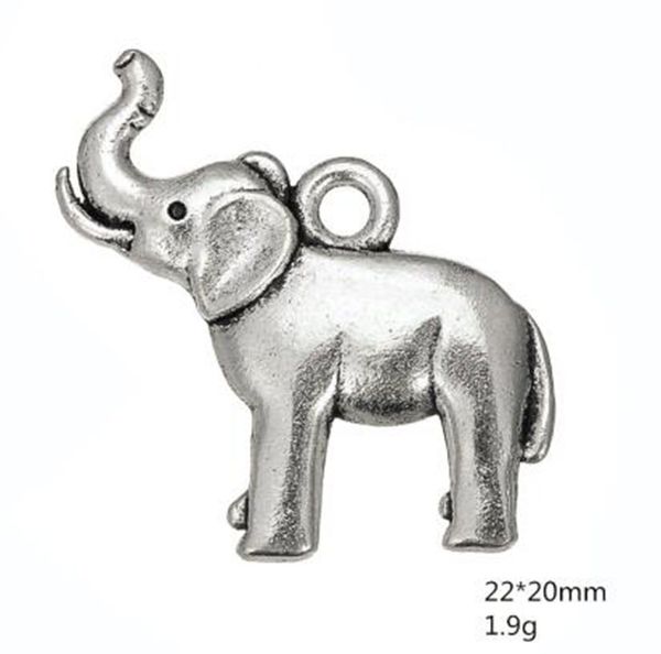 

2021new tibetan silver plated elephant animal adorable charm, Bronze;silver