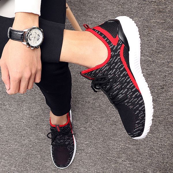 

летняя мода мужчины обуви дышащей сетки пар lover кроссовки обувь мужской flats повседневной обувь big plus размер 35-48