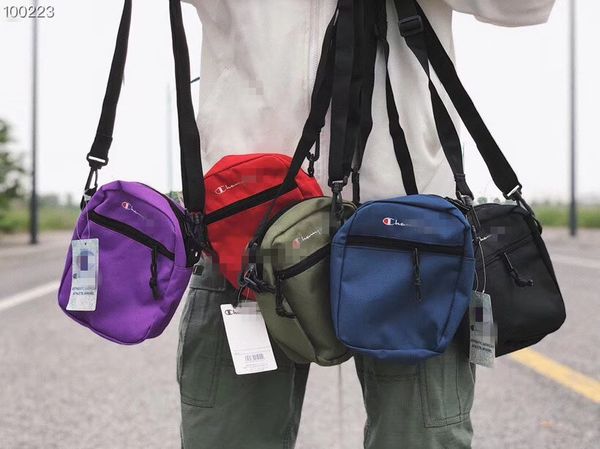 

2018 new champ fashion man women sup shoulder bag chest pack fashion bags single shoulder bag with 5 colors option