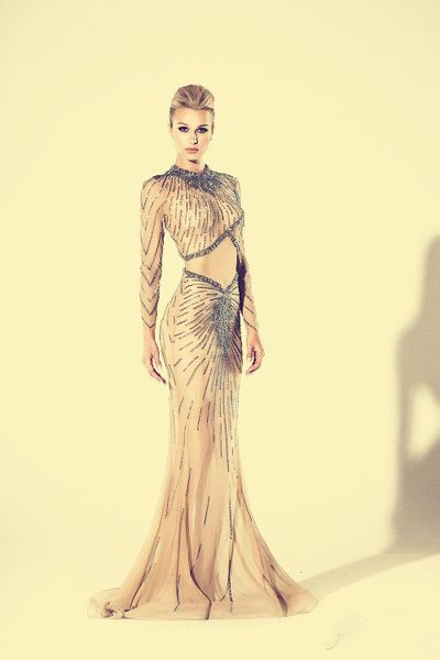 

evening dress yousef aljasmi kim kardashian long sleevess o-neck beaded mermaid lss almoda gianninaazar zuhlair murad ziadnakad, Black;pink