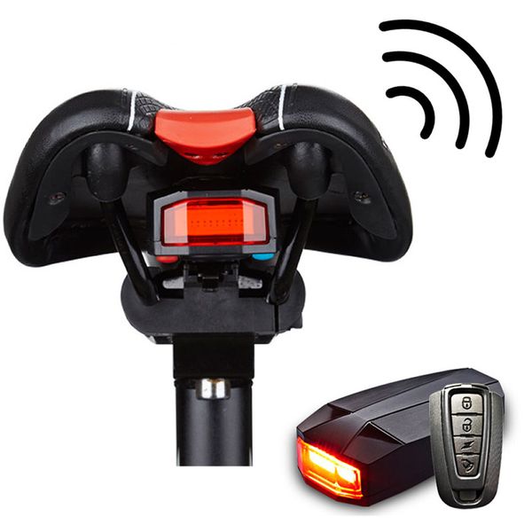

4 In 1 Bicycle Bike Security Lock Wireless Remote Control Alarm Anti-theft
