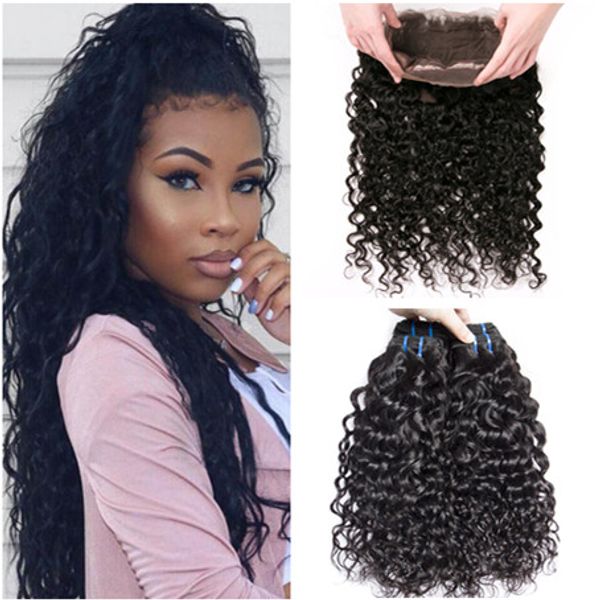 2020 Cheap Indian Virgin Human Hair Water Wave Weave Bundles With
