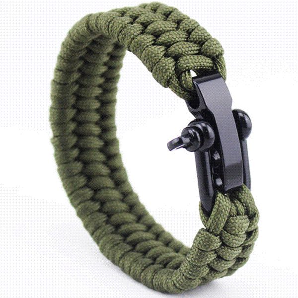 

New Arrival Mens Stainless Steel Anchor Shackles Black Leather Bracelet Surf Nautical Sailor Men Wristband Fashion Jewelry